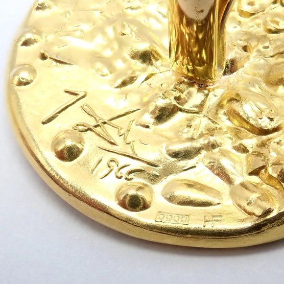 Authentic Salvador Dali D'or for Piaget 18k & 22k Yellow Gold Cufflinks - Picture 6 of 12